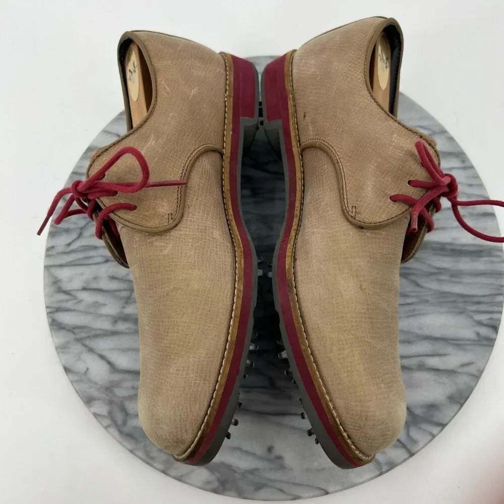 FootJoy Golf Shoes Mens 8 M Tan Leather City Street Style Oxford Lace Up 56401